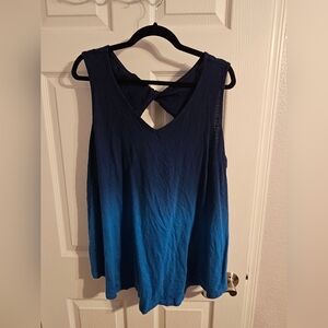 Terra & Sky Deep Blue Gradient Tank Top
